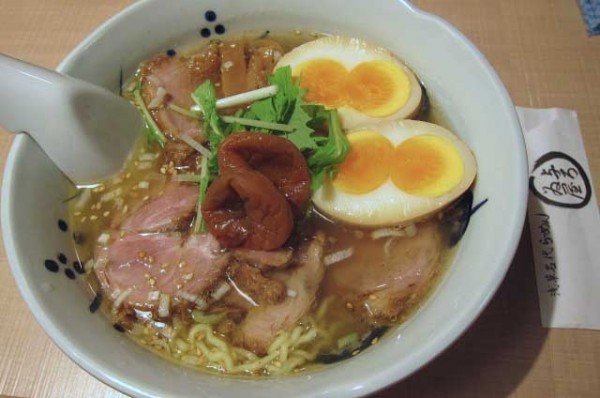 「梅しおらーめん　1,000円＋チャーシュー増し　250円他」@与ろゐ屋の写真