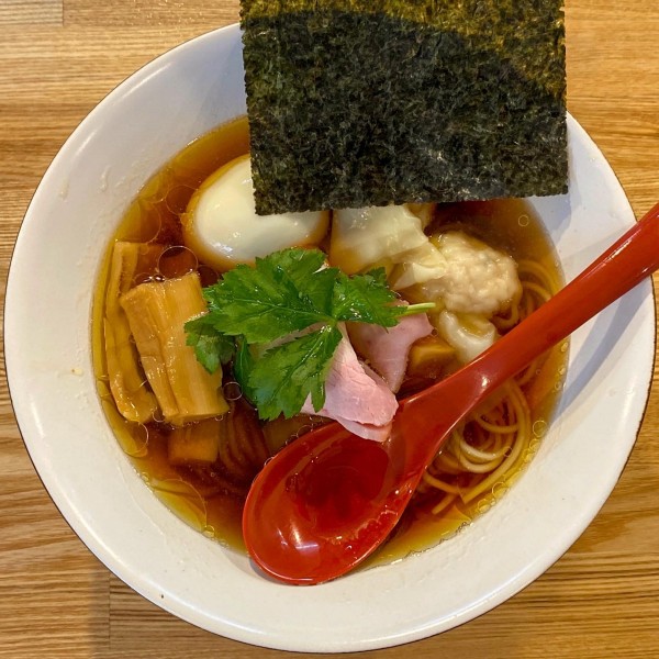 「（松）特上中華そば（醤油）¥1,300」@自家製麺 くろ松の写真