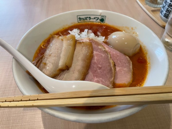 「特製とまとらーめん（チーズごはん付）」@らーめん カッパハウスの写真