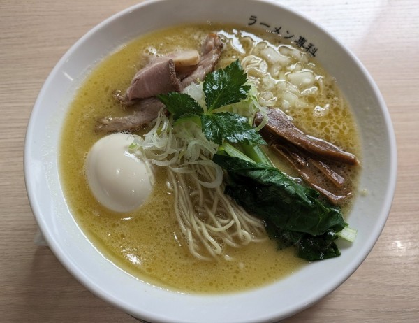 「だし味玉 塩 こってり   1050円」@ラーメン専科 竹末食堂の写真
