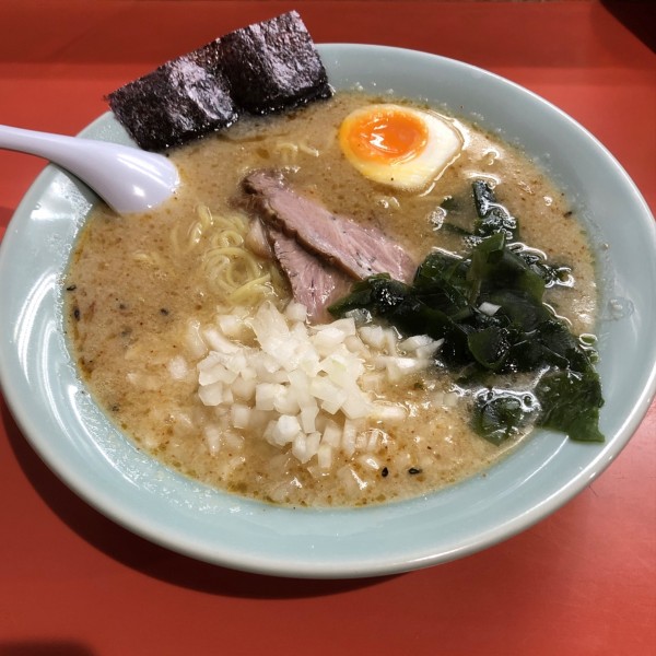 「黒酢七味ラーメン（並）」@ラーメンショップ 流山店の写真