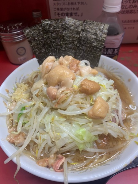「小ラーメン 海苔」@ラーメン二郎 環七一之江店の写真