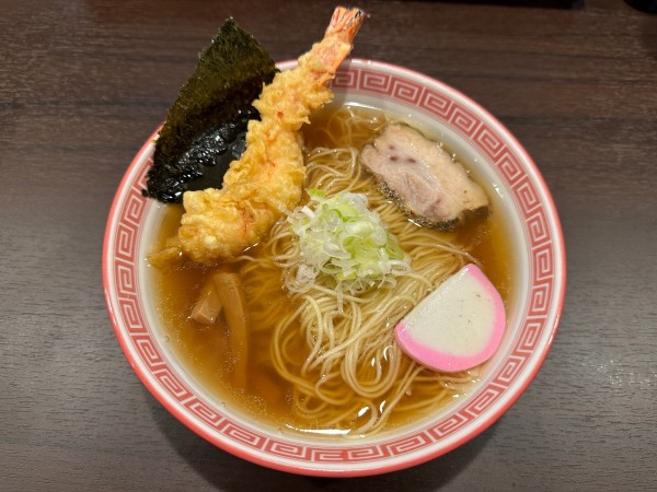 「白流の天ぷら中華980円」@麺切り 白流の写真