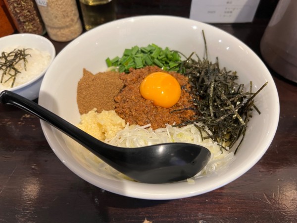 「台湾まぜそば」@自家製麺ほうきぼし 神田店の写真