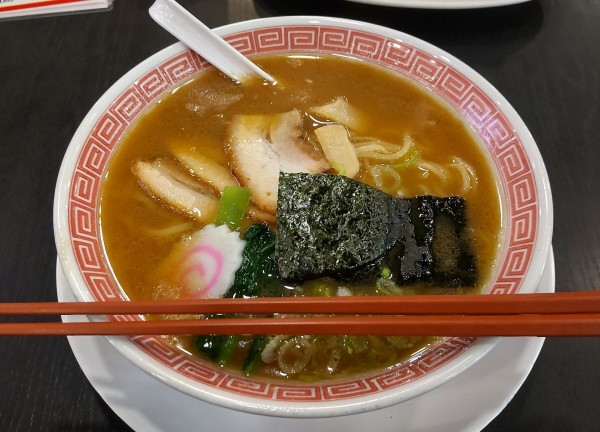 「煮干しらーめん」@幸楽苑 塩部店の写真