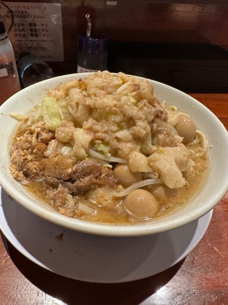 「ラーメン＋うずら＋ほぐし豚」@豚ノヴァ 国分寺本店の写真
