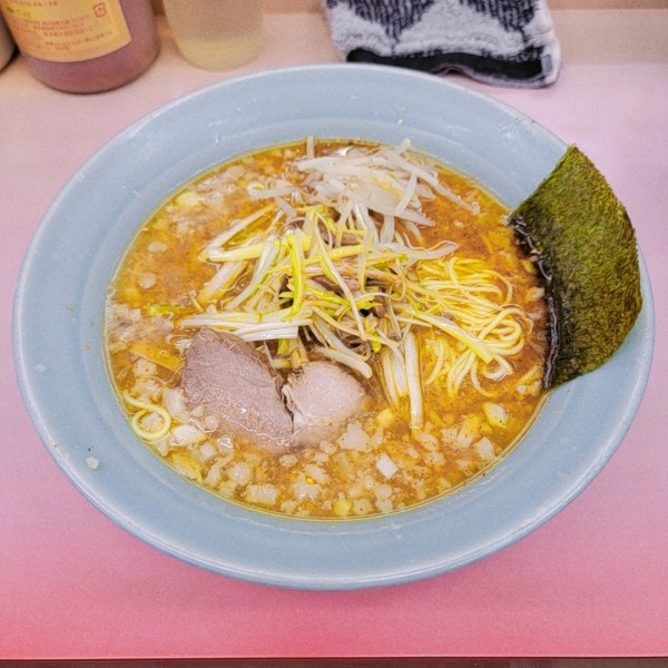 「七味お酢ラーメンネギタマネギ追加＋ネギ丼」@ラーメンショップ 緑ヶ丘店の写真
