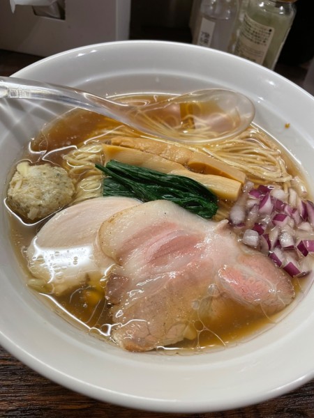 「貝出汁　醤油そば　900円」@貝出汁 中華そば 竹祥の写真