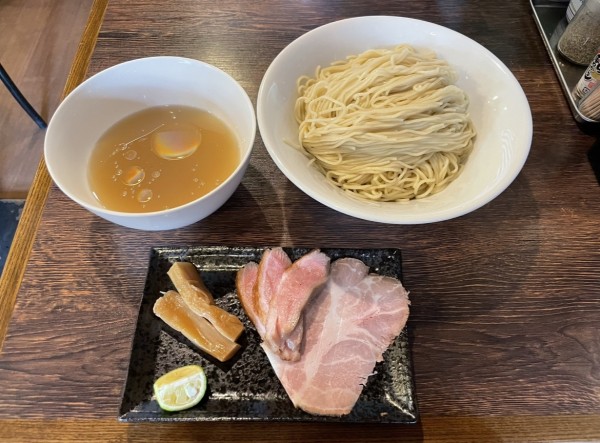 「【限定】冷たい貝出汁つけ麺」@麺屋 真心の写真