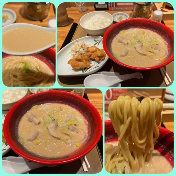 「コク旨ちゃんぽんとから揚げの定食¥950」@やよい軒 武蔵新城店の写真