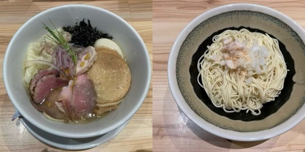 「青森拉麺めっけもん盛り・白＋南部せんべい＋ほたて和え玉」@拉麺·餃子 花秀の写真