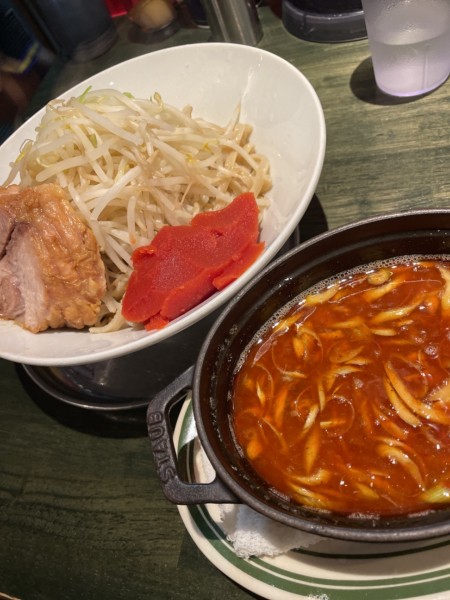 「【限定】酸辣湯つけ麺」@らーめん 豚島の写真