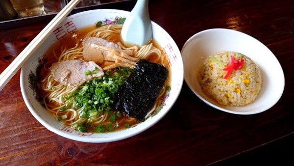 「ラーメン＋ミニゃーはん」@丸金ラーメンの写真