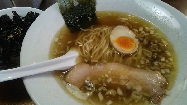 「らーめん 900円＋ランチ丼 焼きばらのり丼 100円」@信濃神麺 烈士洵名の写真