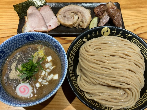 「つけめん大1350円桃源全種900円」@中華蕎麦うゑずの写真