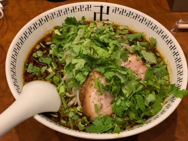 「パクチーラー麺」@スパイス・ラー麺 卍力 秋葉原店の写真