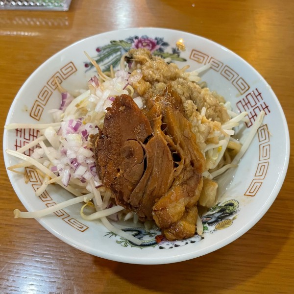 「まぜG+たぬこメシ  ￥990+￥180」@ラーメン異国龍の写真