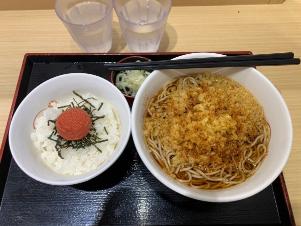 「明太子ご飯セット 480円」@いろり庵きらくそば 大塚店の写真
