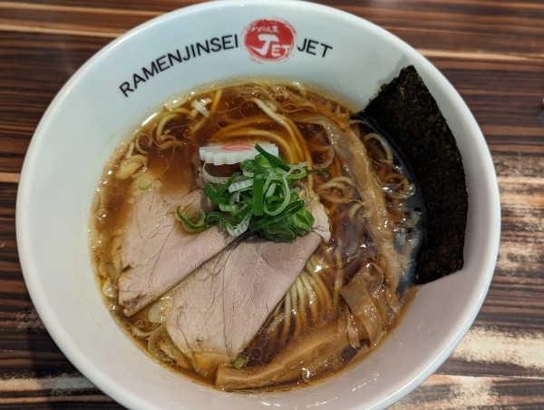 「醤油ラーメン」@ラーメン人生 JET 福島本店の写真