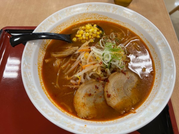 「味噌ラーメン　激辛」@ホテーフーヅ 伊那店の写真