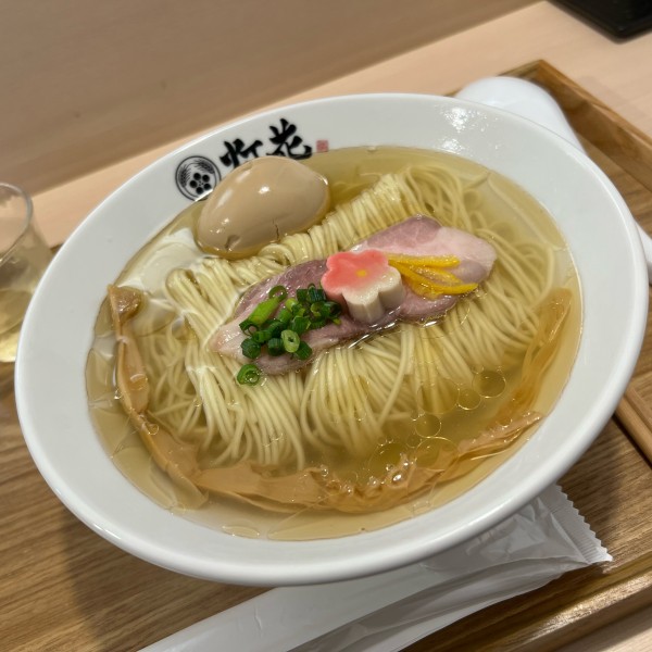 「鯛塩そば＋味玉」@鯛塩そば 灯花 本店の写真