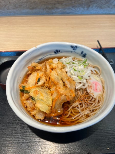 「かき揚げそば」@そばいち ペリエ海浜幕張店の写真