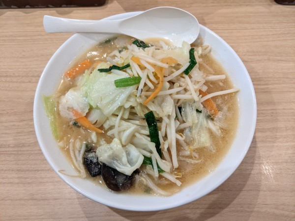 「白味噌タンメン(麺大盛り)：930円」@威風 三田店の写真