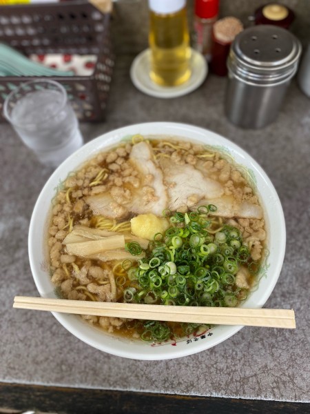 「中華そば脂マシマシニンニクトッピング」@つたふじ 福山支店の写真