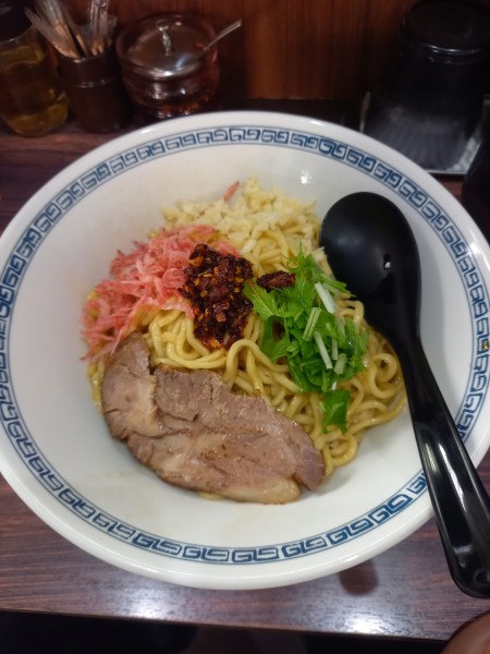 「油そば￥700＋麺大盛￥100」@中華そば 新の写真