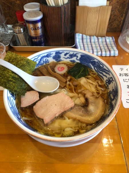 「ワンタン麺　1070円」@白河手打中華そば 法隆の写真