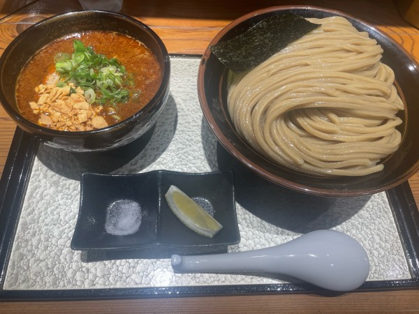 「つけ蕎麦大1300+辛いの100」@中華蕎麦 ひら井の写真