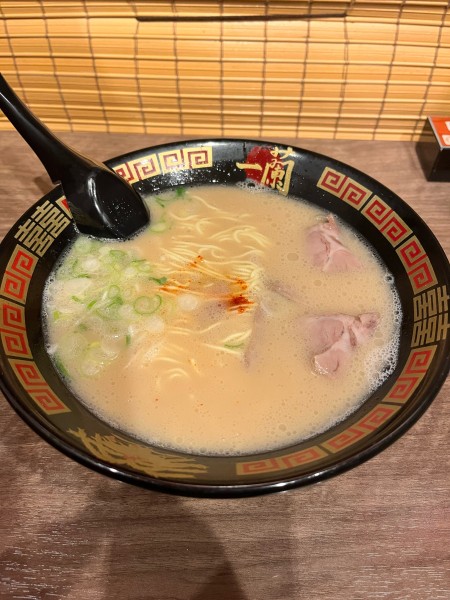 「天然とんこつラーメン」@一蘭 船橋店の写真