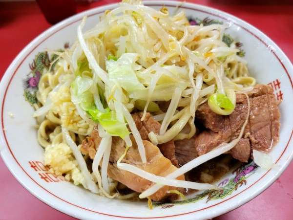 「大豚汁なし(ニンニク、カラメ、魚粉)」@ラーメン二郎 環七一之江店の写真