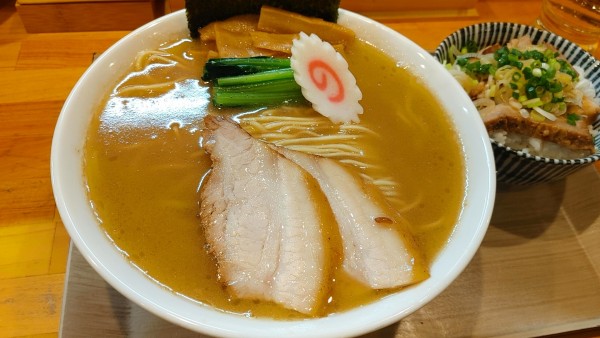 「濃厚中華蕎麦　醤油　大盛」@つけ蕎麦 中華蕎麦 尚念 南松本店の写真