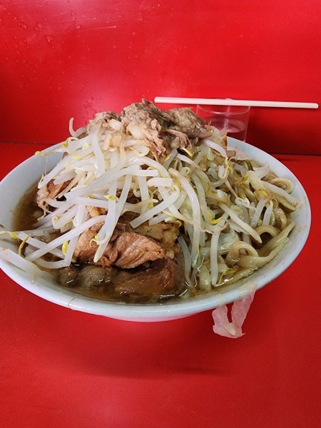 「小豚ラーメン、あぶら、からめ」@ラーメン二郎 松戸駅前店の写真