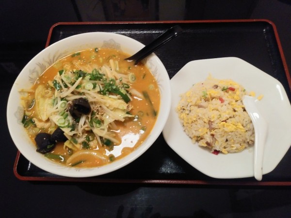 「味噌ラーメンセット　900円」@中華料理 福苑の写真