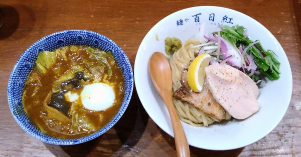 「煮干カレーつけ麺(並)」@麺や百日紅の写真