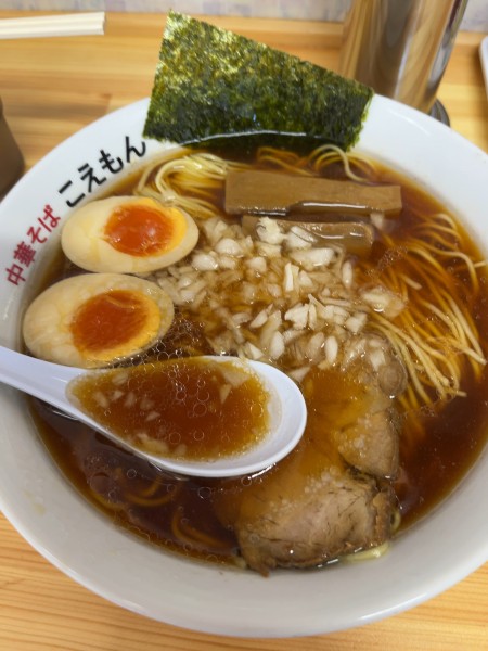 「中華そば大盛　味玉」@こえもんの写真