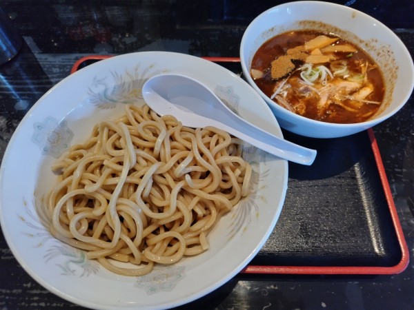 「つけ麺　：太麺」@麺とび 六方 松川店の写真