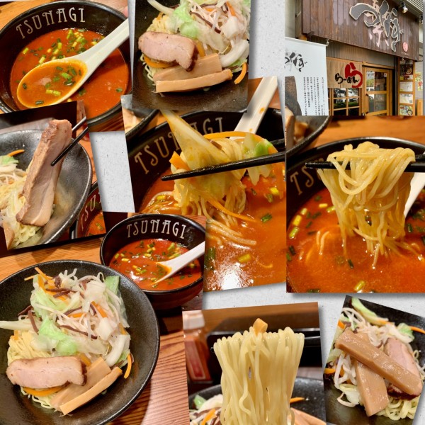 「【10月限定】野菜たっぷり激辛つけそば～広島風仕立て～」@らぁ麺屋 つなぎの写真