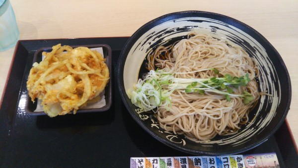 「（数量限定）駿河湾産桜えびかきあげそば、大盛（クーポン）」@ゆで太郎 牛久栄町店の写真