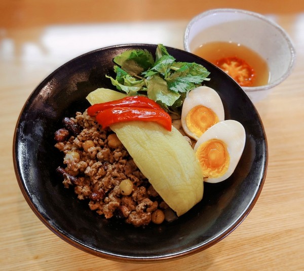 「飛騨牛牛脂とトロ茄子の和えつけそば【期間·数量限定】」@麺 㐂色の写真