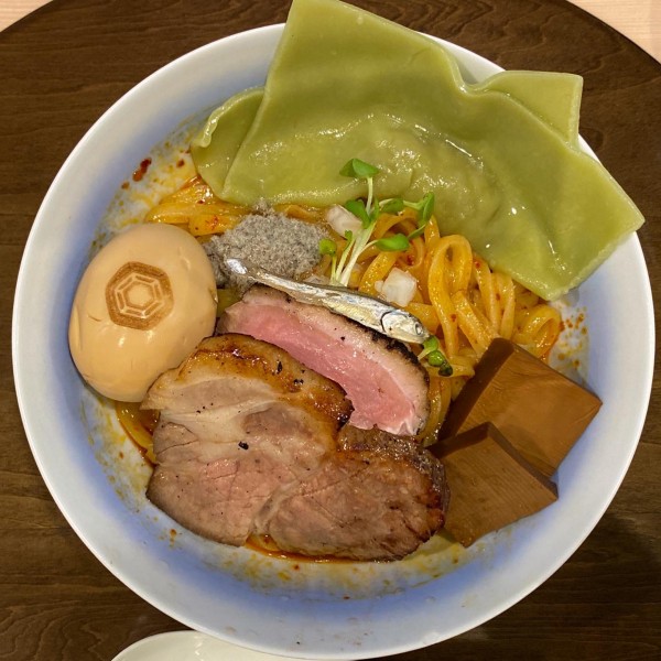 「特製あぶらそば 辛ニボ ¥1,550」@手打麺祭 かめ囲の写真