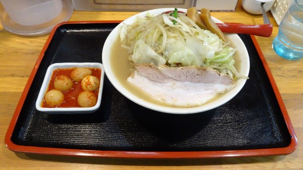「もりもり野菜味噌ラーメン（1,050円）＋チンピラ玉子」@味噌麺処 花道庵の写真