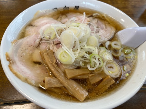 「チャーシュー麺大盛+メンマ」@青竹手打ちラーメン 日向屋の写真