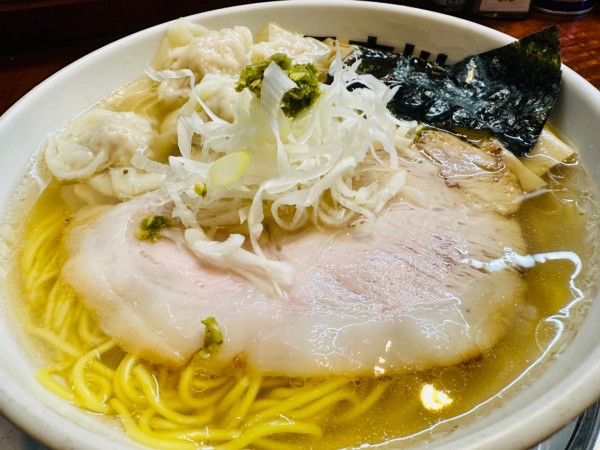 「【限定②】雲呑麺(塩)【1200円】」@元祖一条流がんこラーメン たま館分店の写真
