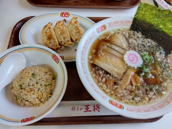 「忘れられない中華そばセット」@餃子の王将 水戸さくら通り店の写真