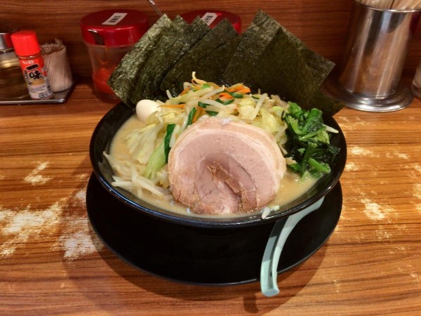 「野菜ラーメン(醤油) 大盛 のり増(5枚)  1150円」@池袋商店 2号店の写真