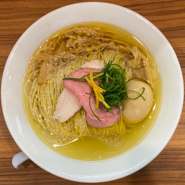 「塩そば ¥850 味玉 ¥150」@麺童 豊香の写真