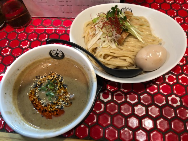 「西京味噌坦々つけめん（並）,半熟味玉（1,100+150=1,2」@京つけめん つるかめ 本店の写真